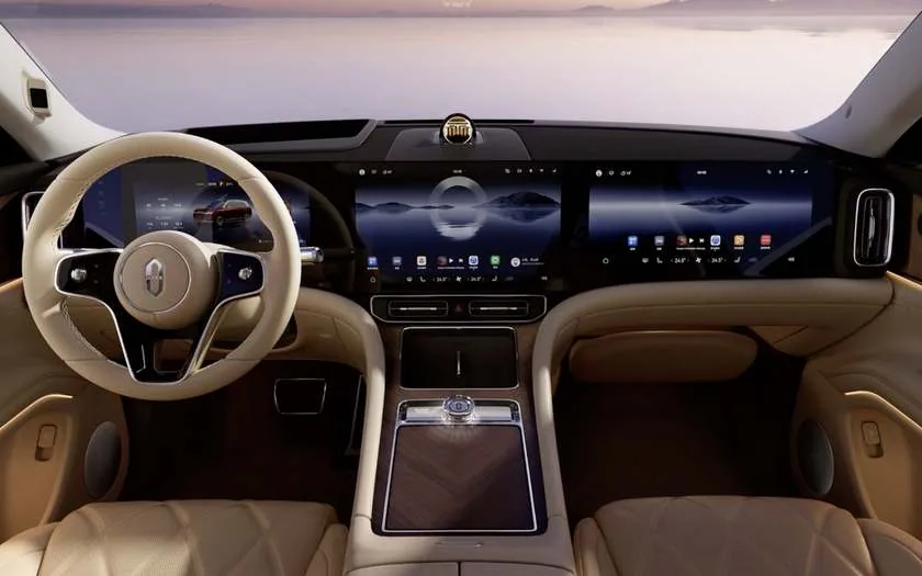 AITO M9 genuine wood interior